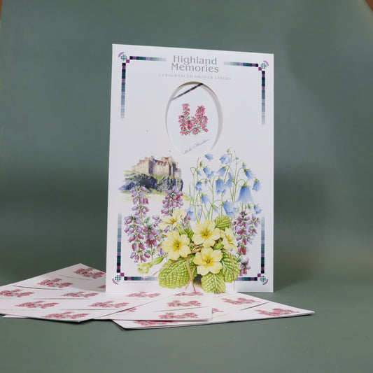 Highland Memories Heather - (Pack Of 5) Fragrant Drawer Liners
