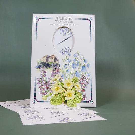 Highland Memories Bluebell - (Pack Of 5) Fragrant Drawer Liners