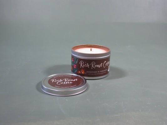 Rich Roast Coffee Large Tin Candle 200g