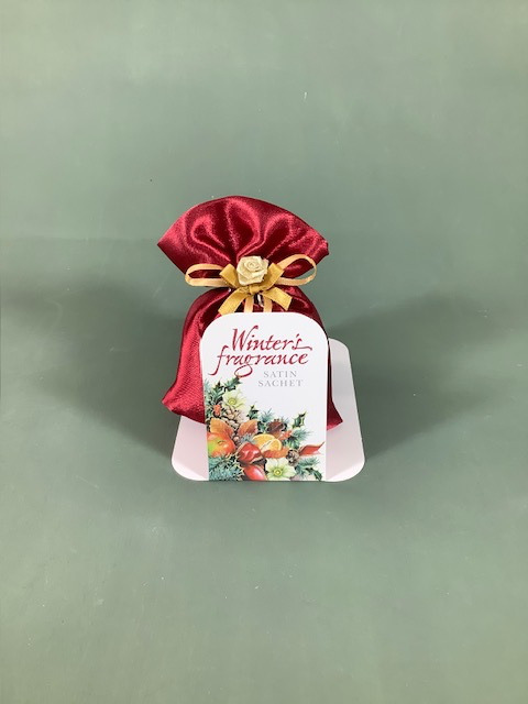 Winter Fragrant Satin Bags Green